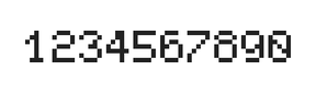 5×7数字点阵字体 ddN57AB1427