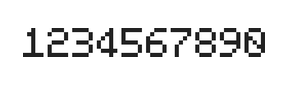 5×7数字点阵字体 ddN57AB1447