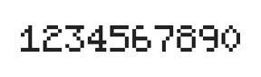 5×7数字点阵字体 ddN57AB1449