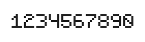 5×7数字点阵字体 ddN57AB1459