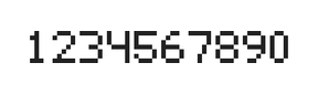 5×7数字点阵字体 ddN57AB1460