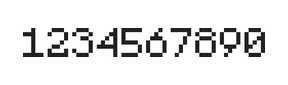 5×7数字点阵字体 ddN57AB1477