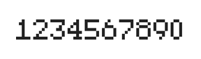 5×7数字点阵字体 ddN57AB1486