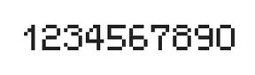 5×7数字点阵字体 ddN57AB1489
