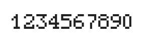 5×7数字点阵字体 ddN57AB1493