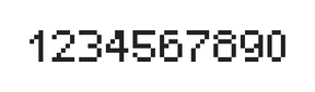 5×7数字点阵字体 ddN57AB1496