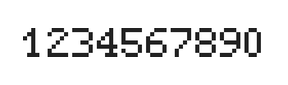 5×7数字点阵字体 ddN57AB1499