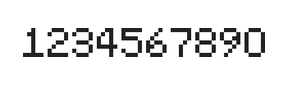 5×7数字点阵字体 ddN57AB1508