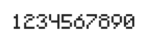 5×7数字点阵字体 ddN57AB1509