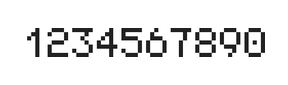 5×7数字点阵字体 ddN57AB1526