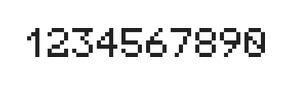 5×7数字点阵字体 ddN57AB1527