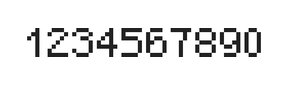 5×7数字点阵字体 ddN57AB1535