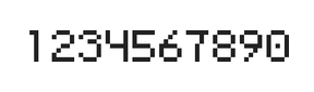 5×7数字点阵字体 ddN57AB1537