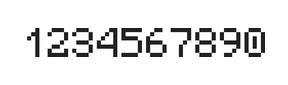 5×7数字点阵字体 ddN57AB1546