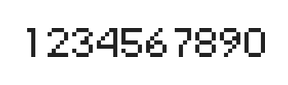 5×7数字点阵字体 ddN57AB1558