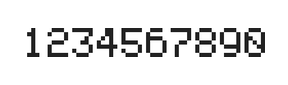 5×7数字点阵字体 ddN57AB1563