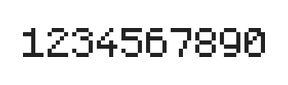 5×7数字点阵字体 ddN57AB1566