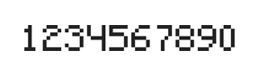 5×7数字点阵字体 ddN57AB1570