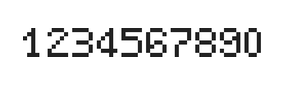5×7数字点阵字体 ddN57AB1573