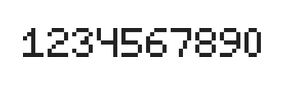 5×7数字点阵字体 ddN57AB1580