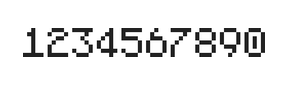 5×7数字点阵字体 ddN57AB1583