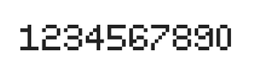 5×7数字点阵字体 ddN57AB1594