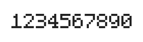 5×7数字点阵字体 ddN57AB1597