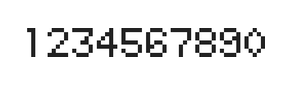 5×7数字点阵字体 ddN57AB1599