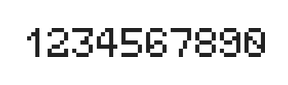 5×7数字点阵字体 ddN57AB1602