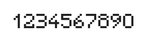 5×7数字点阵字体 ddN57AB1608