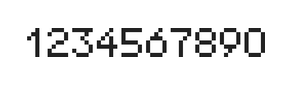 5×7数字点阵字体 ddN57AB1609