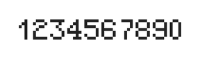 5×7数字点阵字体 ddN57AB1626