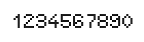 5×7数字点阵字体 ddN57AB1635