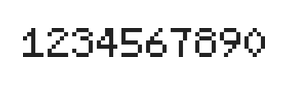5×7数字点阵字体 ddN57AB1658