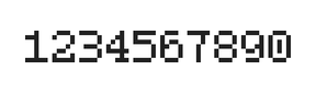 5×7数字点阵字体 ddN57AB1668