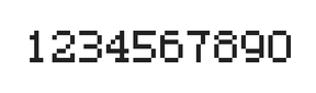 5×7数字点阵字体 ddN57AB1676