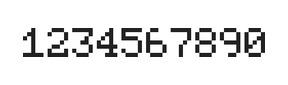 5×7数字点阵字体 ddN57AB1681