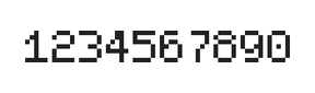 5×7数字点阵字体 ddN57AB1686