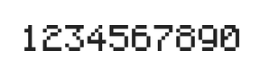 5×7数字点阵字体 ddN57AB1687