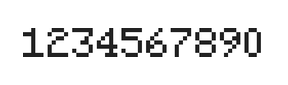 5×7数字点阵字体 ddN57AB1693