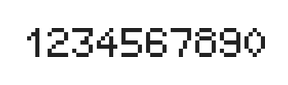 5×7数字点阵字体 ddN57AB1705