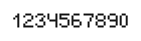 5×7数字点阵字体 ddN57AB1713