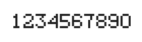 5×7数字点阵字体 ddN57AB1729