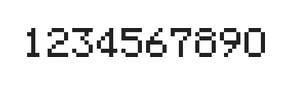 5×7数字点阵字体 ddN57AB1737