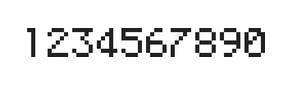 5×7数字点阵字体 ddN57AB1738