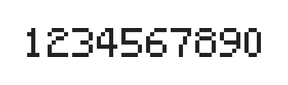 5×7数字点阵字体 ddN57AB1739