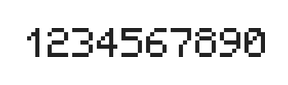 5×7数字点阵字体 ddN57AB1742