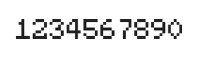 5×7数字点阵字体 ddN57AB1747