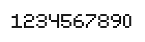 5×7数字点阵字体 ddN57AB1749
