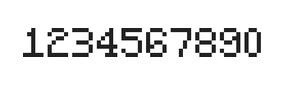 5×7数字点阵字体 ddN57AB1757
